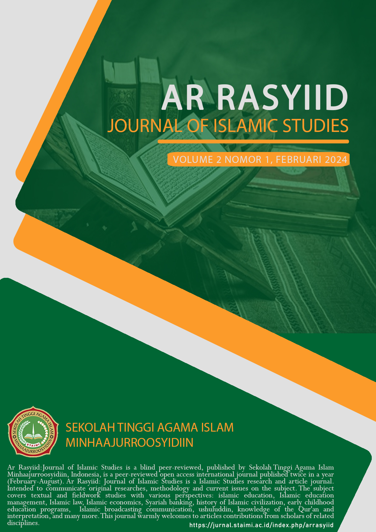 					View Vol. 2 No. 1 (2024): Ar Rasyiid: Journal of Islamic Studies
				